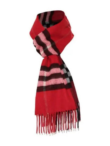 check cashmere scarf women - BURBERRY - BALAAN 1