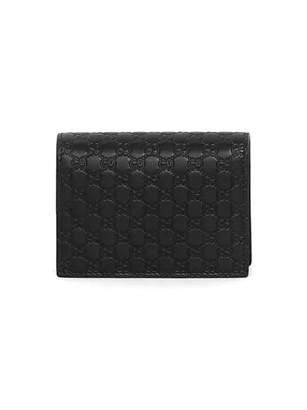 Microssima Bifold Card Wallet Black - GUCCI - BALAAN 3