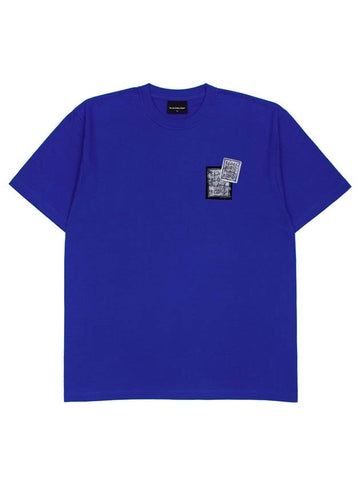 BBD Disorder Patch T Shirt Blue - BLACKBLOND - BALAAN 1