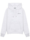 Le Brode Logo Cotton Hoodie White - JACQUEMUS - BALAAN 11