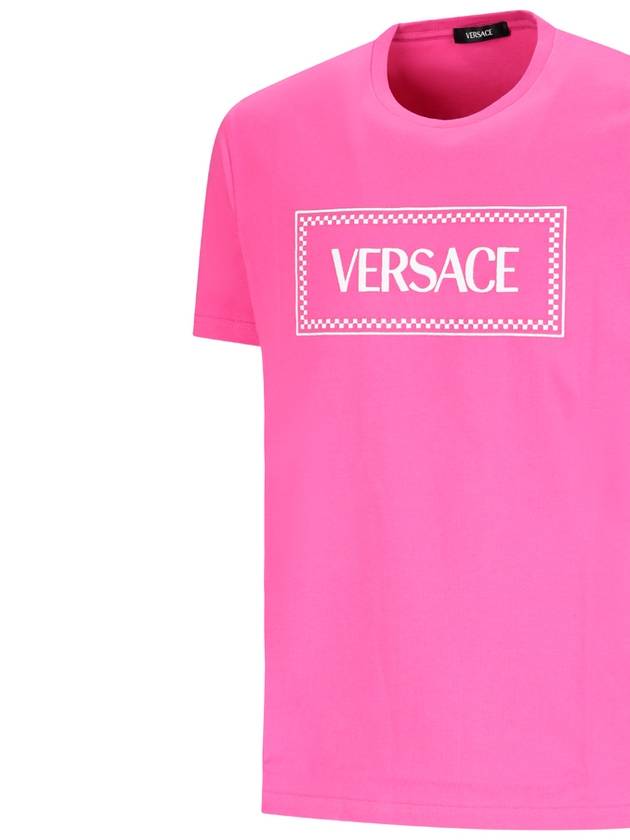 Long Sleeve T-Shirt 10118821A085732PO60 Waterlily Withe - VERSACE - BALAAN 4