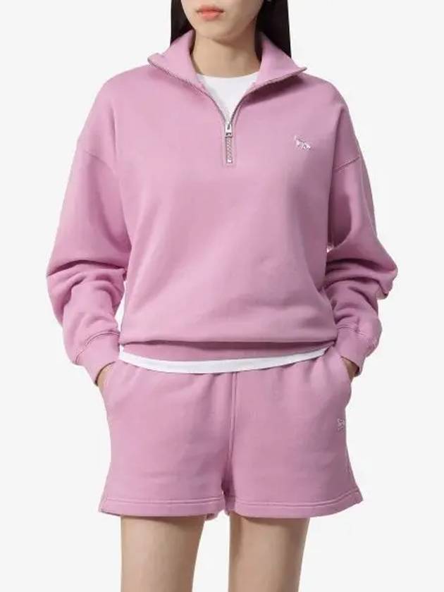 Baby Fox Half Zip Up Sweatshirt Pink - MAISON KITSUNE - BALAAN 2