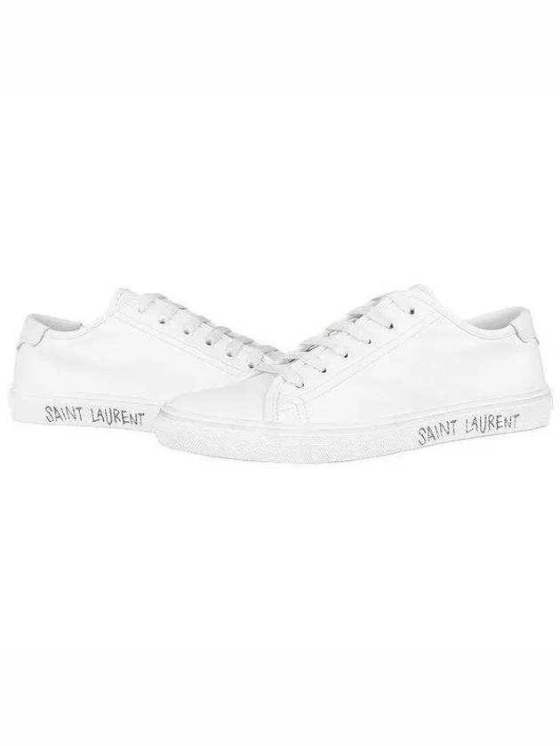 Men's Malibu Low Top Sneakers White - SAINT LAURENT - BALAAN 2