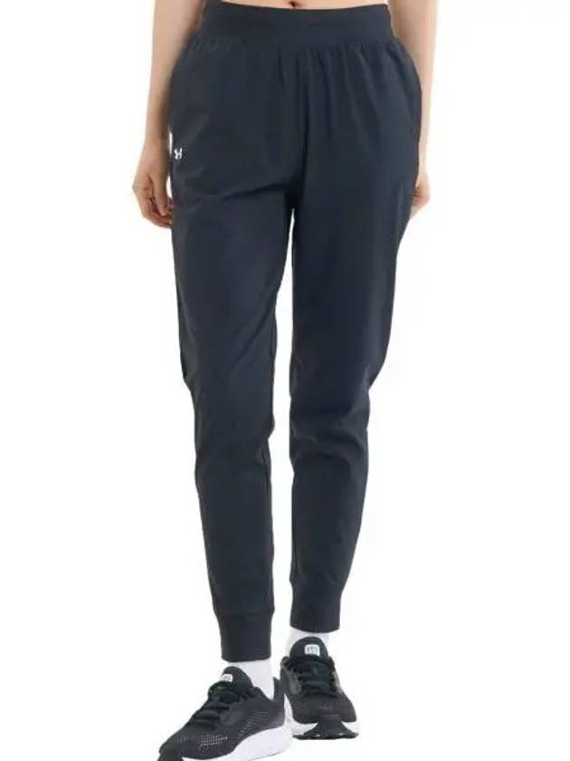 Women's Rival High Rise Woven Track Pants Black - UNDER ARMOUR - BALAAN 2