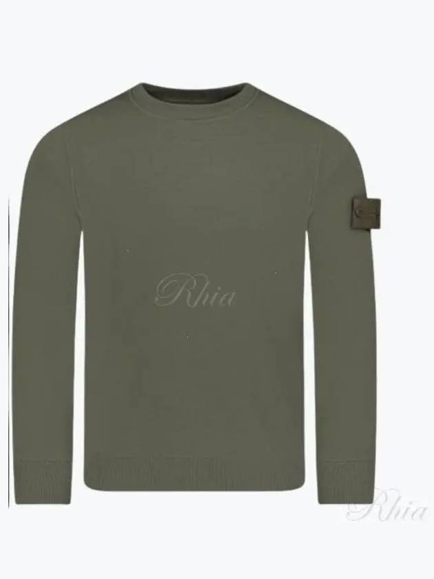 Compass Badge Knit Top Green - STONE ISLAND - BALAAN 2