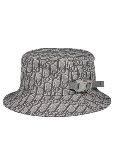 Oblique Jacquard Bucket Hat Deep Grey - DIOR - BALAAN 1