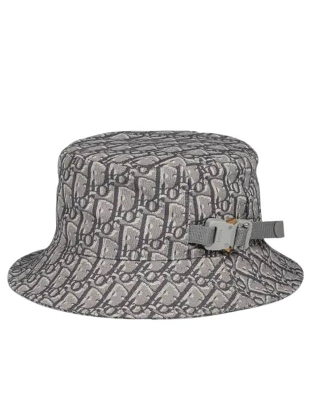 Oblique Jacquard Bucket Hat Deep Grey - DIOR - BALAAN 1