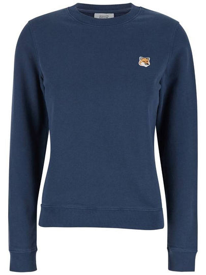 Fox Head Patch Regular Sweatshirt Ink Blue - MAISON KITSUNE - BALAAN 2