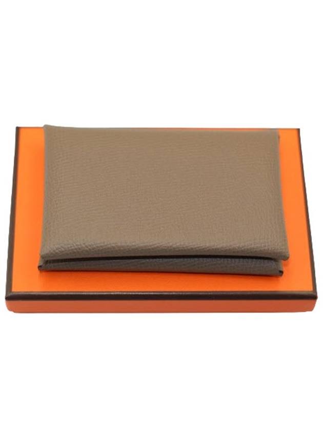 Calvi Card Wallet Étoupe - HERMES - BALAAN 2