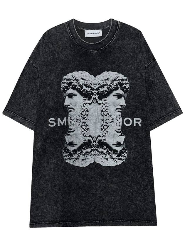 Dionypol Cool Washing Printing Short Sleeve TShirt - SMITH ARMOR - BALAAN 1