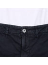 Logo Cotton Slim Cargo Shorts Navy - STONE ISLAND - BALAAN 8