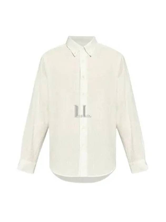 Logo Detail Long Sleeve Shirt White - GIVENCHY - BALAAN 2