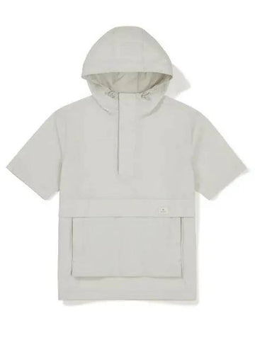 Root Hoodie Short Sleeve Anorak Light Beige S23MURAN65 - SNOW PEAK - BALAAN 1