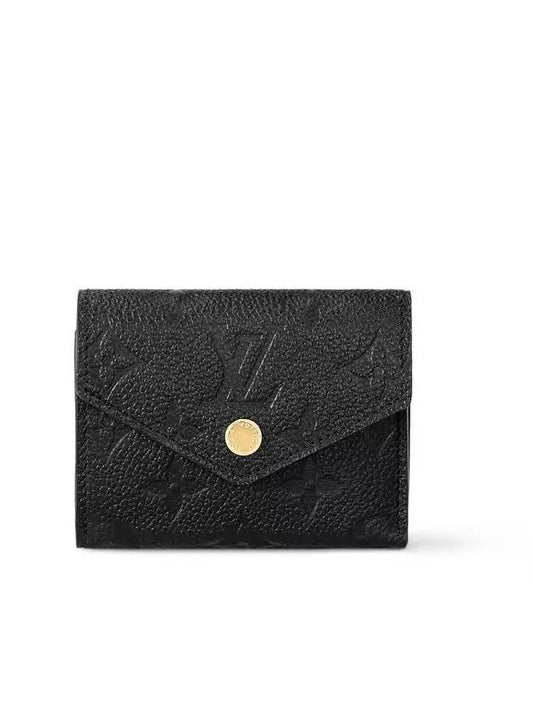 Monogram Empreinte Zoé Tri Fold Half Wallet Black - LOUIS VUITTON - BALAAN 2