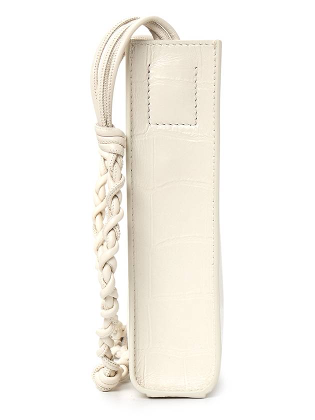 Tangle Small Leather Cross Bag Coconut - JIL SANDER - BALAAN 4