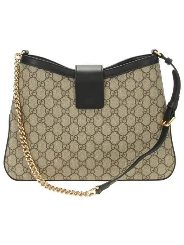 Padlock GG Supreme Medium Shoulder Bag Black Beige - GUCCI - BALAAN 4