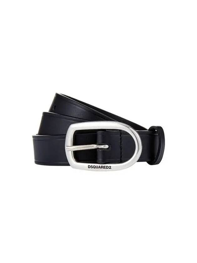 Simple Woman Leather Belt Black - DSQUARED2 - BALAAN 1