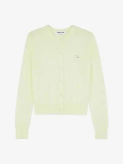 Baby Fox Patch Regular Cardigan Lemonade - MAISON KITSUNE - BALAAN 2