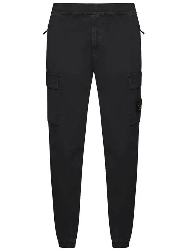 Men's Wappen Patch Straight Pants Black - STONE ISLAND - BALAAN 2