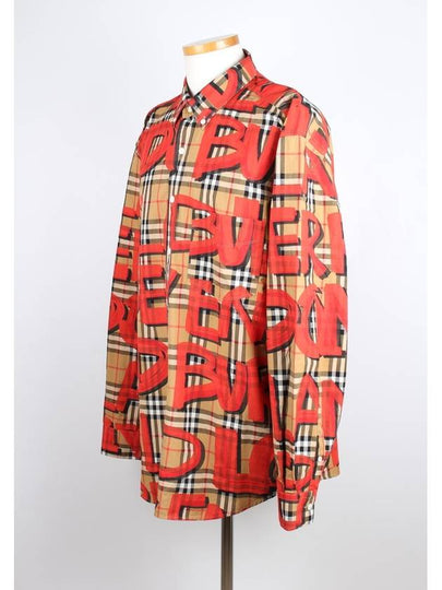 Graffiti check shirt XXL - BURBERRY - BALAAN 2