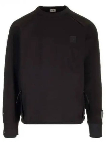 Metropolis Series Stretch Fleece Pocket Sweatshirt Black - CP COMPANY - BALAAN 2