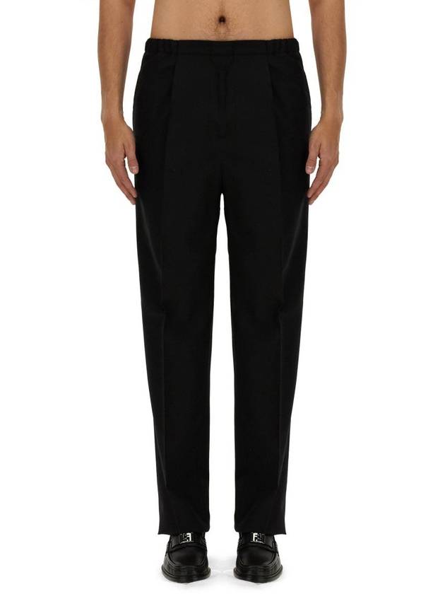 Straight Pants FB0979AR8S F0QA1 Black - FENDI - BALAAN 2