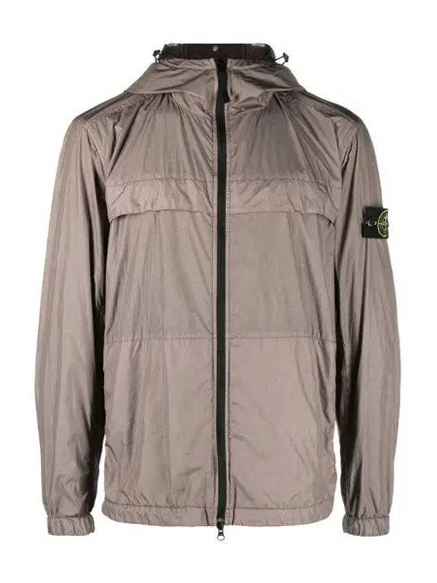 Crinkle Reps Hooded Jacket Brown - STONE ISLAND - BALAAN 2