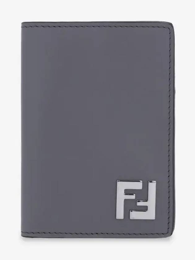 FF logo embellished leather wallet 7M0349AFF2 - FENDI - BALAAN 2