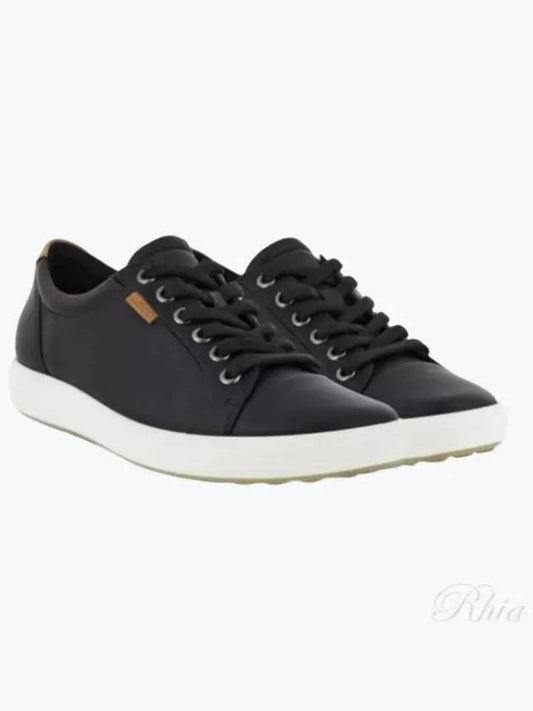 Soft 7 Low Top Sneakers Black - ECCO - BALAAN 2
