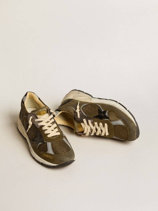 Deluxe Brand Running Dad Low Top Sneakers Olive - GOLDEN GOOSE - BALAAN 3