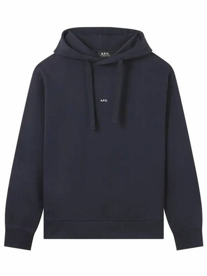 Larry Small Logo Hoodie Dark Navy - A.P.C. - BALAAN 2