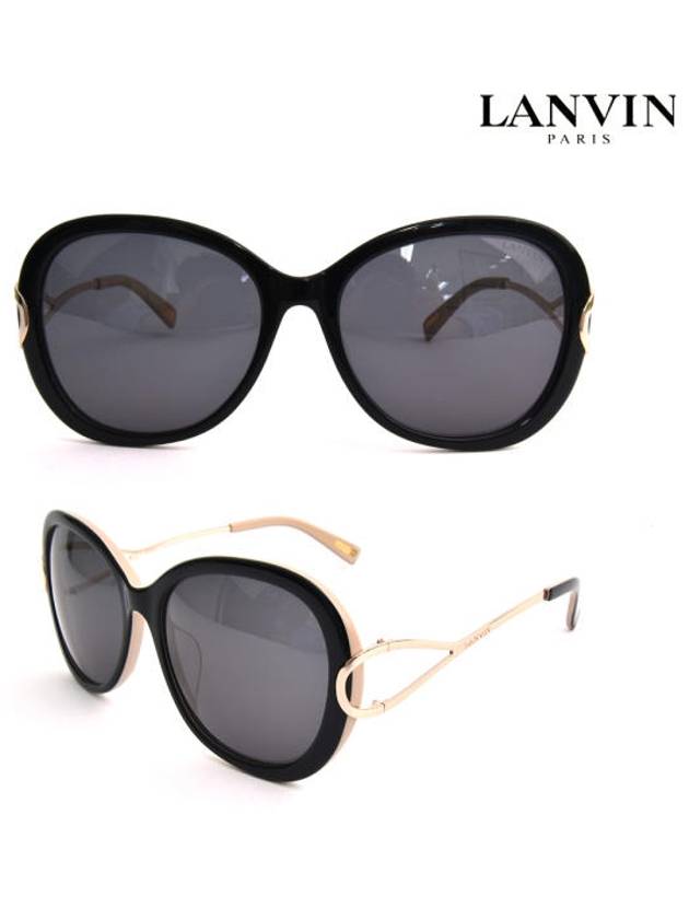 Women's Round Sunglasses SLN 753G 09LM SLN753 - LANVIN - BALAAN 1