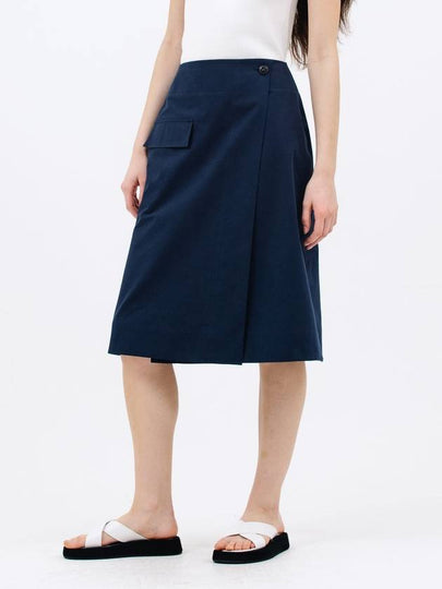 pocket wrap skirt navy - JUN BY JUN K - BALAAN 2