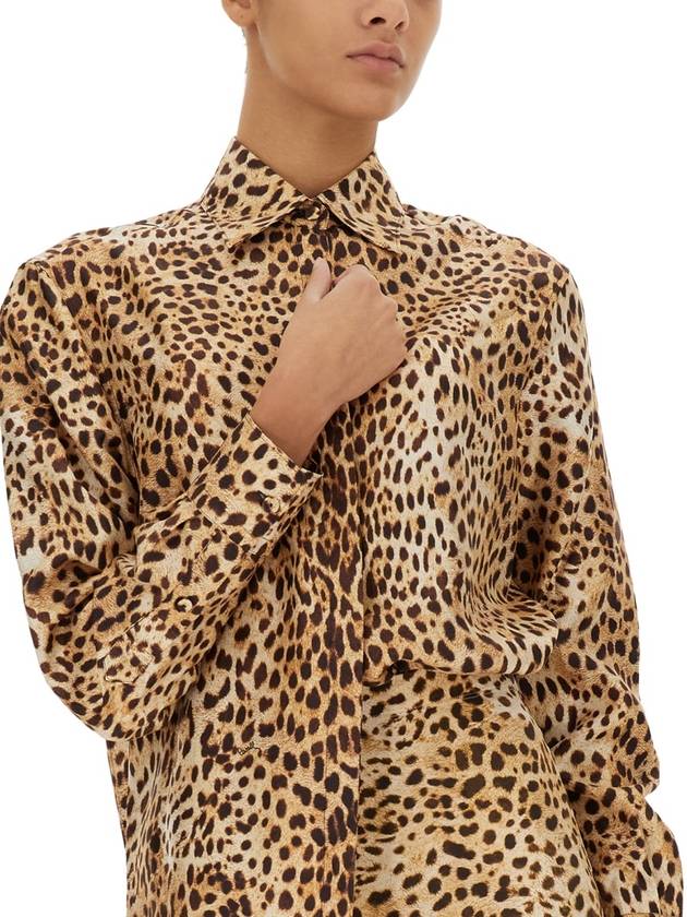 OCELOT PRINT SHIRT - ROBERTO CAVALLI - BALAAN 4