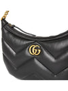 Marmont Small Leather Shoulder Bag Black - GUCCI - BALAAN 7