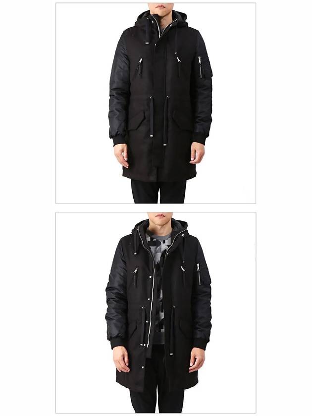 Men's Aviation Field Jacket Black - THE EDITOR - BALAAN 3