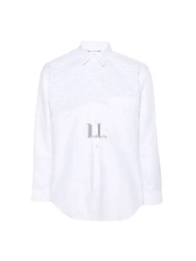 Striped Long Sleeve Shirt White - COMME DES GARCONS - BALAAN 2