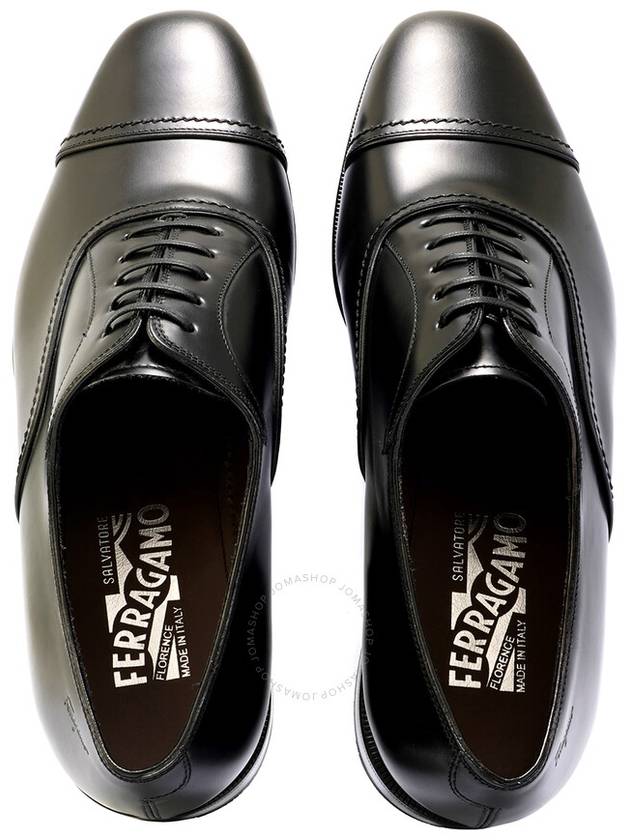 Salvatore Ferragamo Men's Black Cap Toe Oxford Shoes, Size 5.5 - SALVATORE FERRAGAMO - BALAAN 3