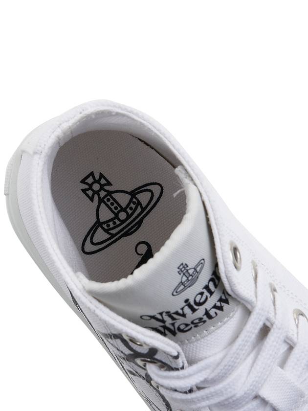 logo canvas high-top sneakers white - VIVIENNE WESTWOOD - BALAAN 8