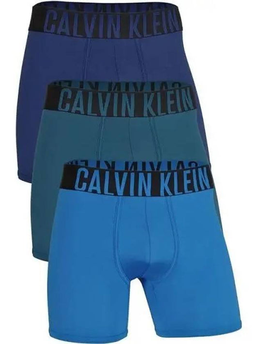 Intense Power Micro Boxer Brief 3 Pack Blue - CALVIN KLEIN - BALAAN 1