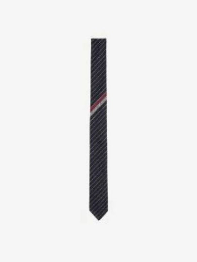 Striped Flannel Classic Tie Navy - THOM BROWNE - BALAAN 2