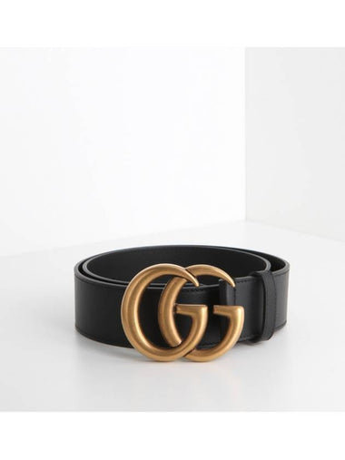 GG Marmont Belt Black 400593 AP00T 1000 - GUCCI - BALAAN 1