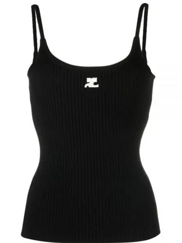 Logo Knit Sleeveless Black - COURREGES - BALAAN 2