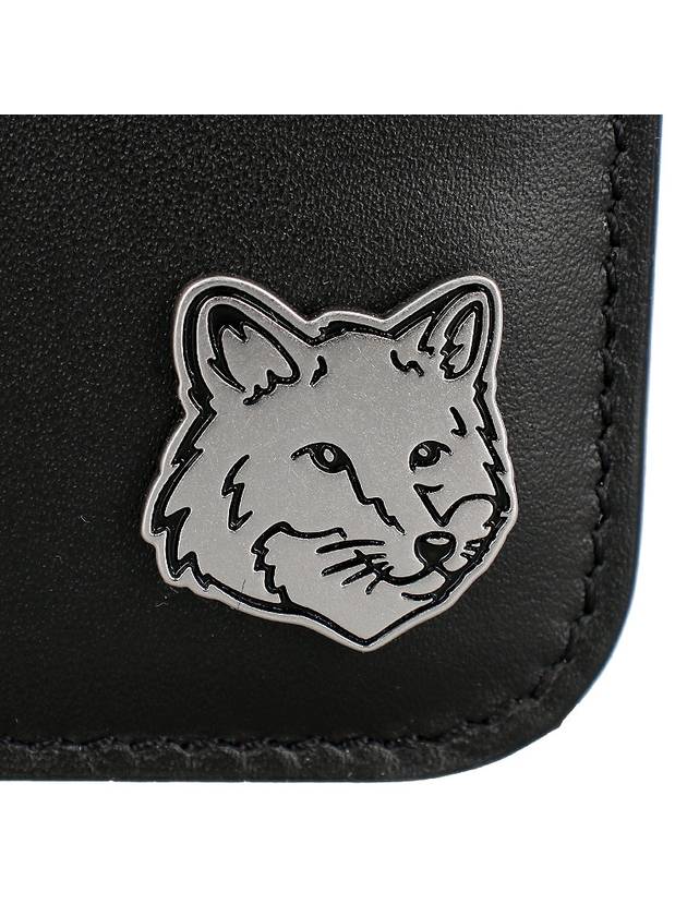 Fox Head Business Card Wallet Black - MAISON KITSUNE - BALAAN 5