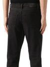 Straight fit black men's denim pants 8019479 - BURBERRY - BALAAN 4