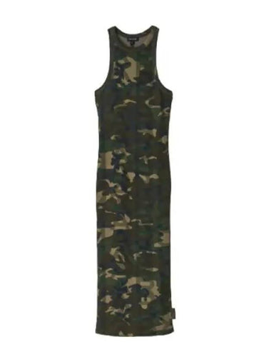 Monogram Camo Racer Rib Dress Multi MJDAM24004KHX One Piece - MARC JACOBS - BALAAN 1