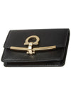 Gancini Calfskin Card Wallet Black - SALVATORE FERRAGAMO - BALAAN 5