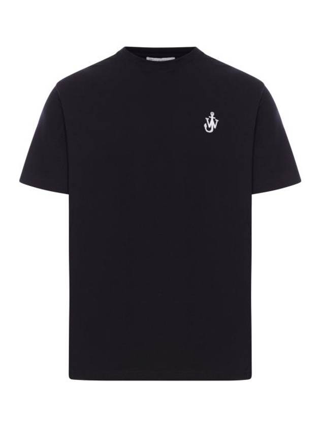 Anchor Embroidery Short Sleeve T-Shirt Black - JW ANDERSON - BALAAN 2