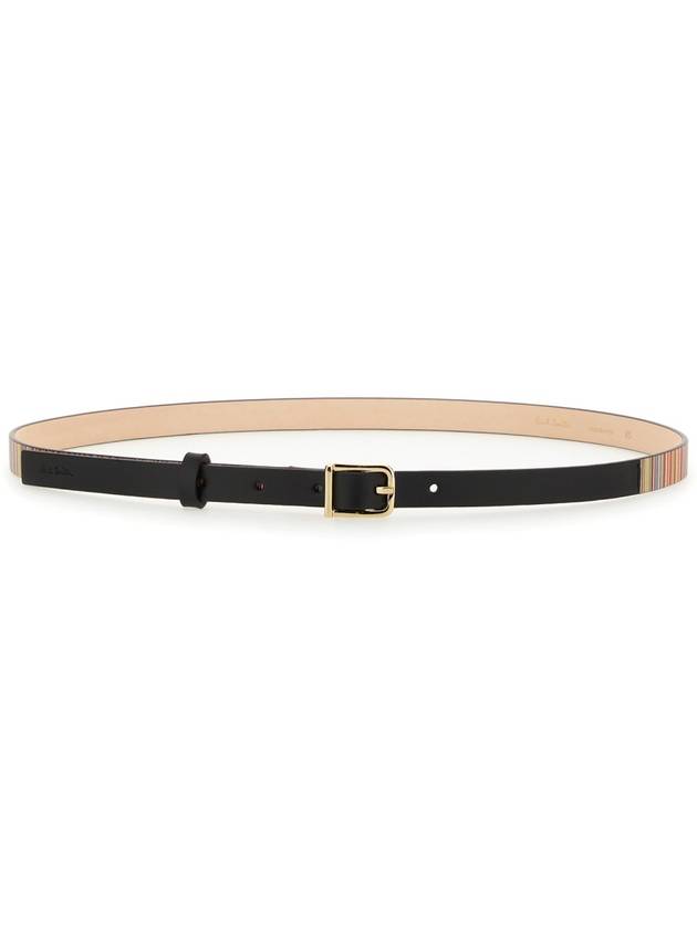 Striped Leather Belt W1A7614LSKSIG - PAUL SMITH - BALAAN 11