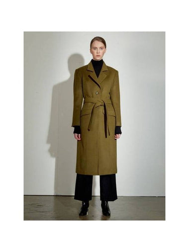 Wool Dor Coat Khaki - DEFEMME - BALAAN 1